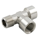 Aignep 62450-3/8 - 3/8" BSPT Male X 3/8" BSPP Female Equal Tee