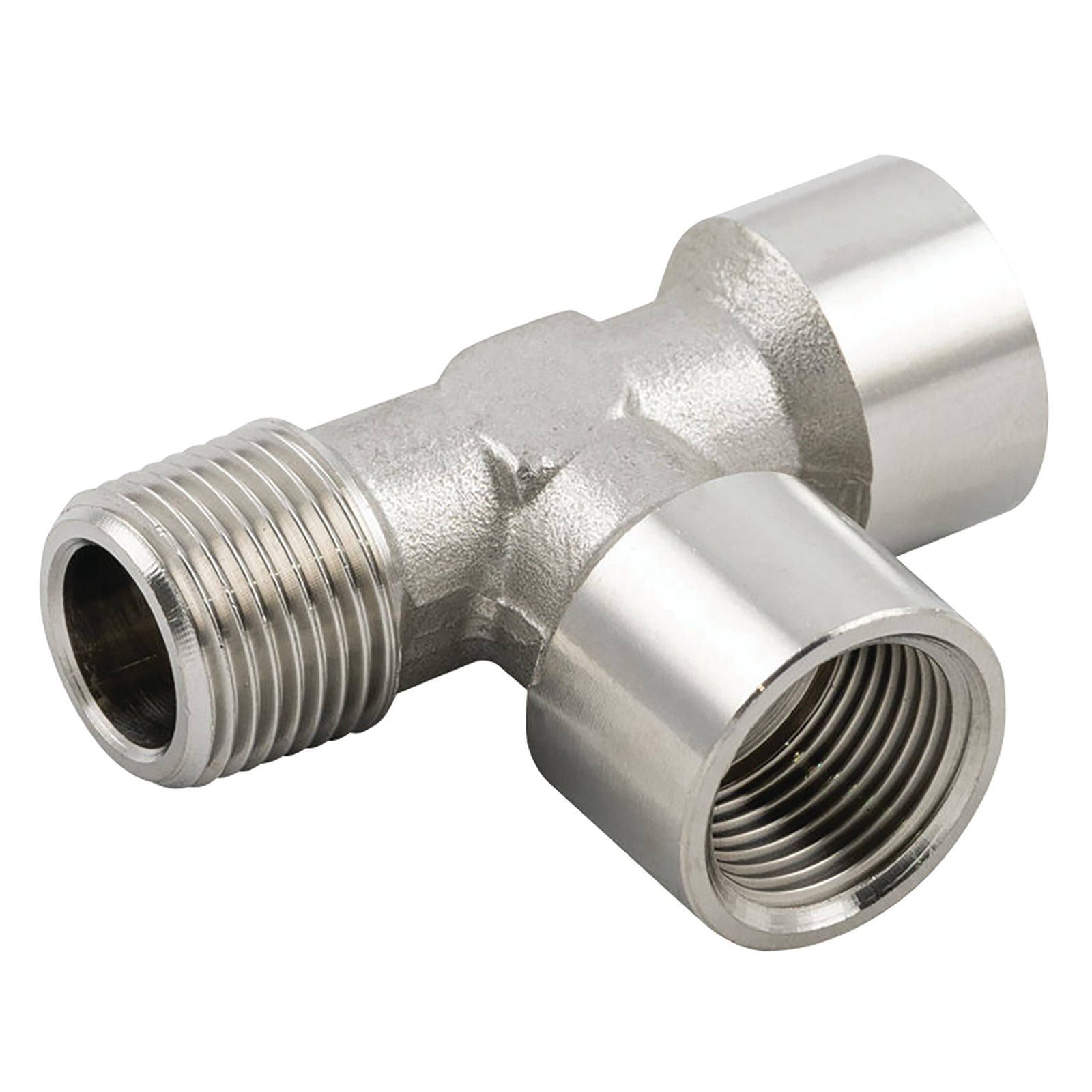 Aignep 62450-1/8 - 1/8" BSPT Male X 1/8" BSPP Female Equal Tee