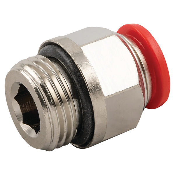 06MM OD X 1/4" BSPP MALE STUD PUSHIN; P2-6-1/4 product image by Aignep
