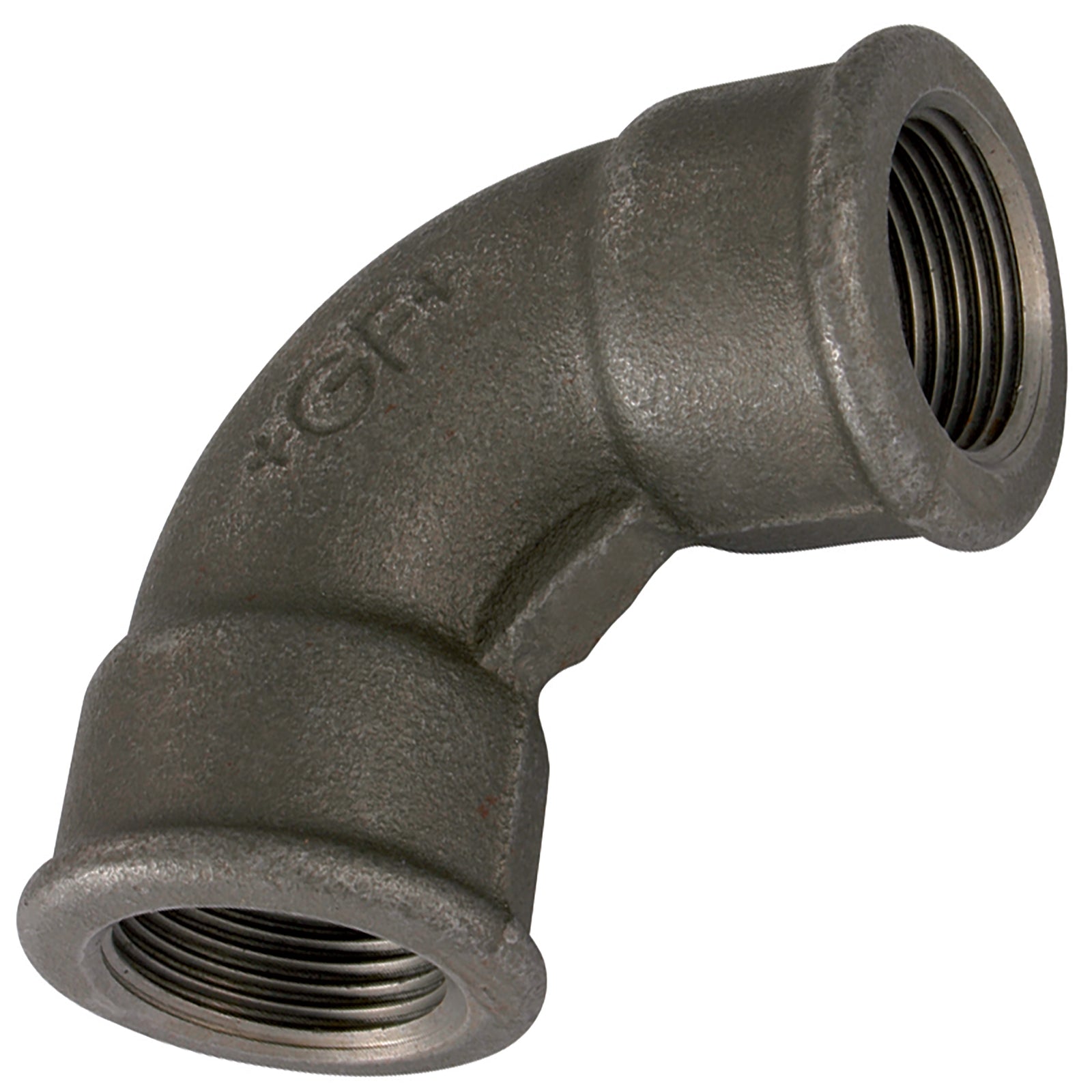 GF GF2A-2N - 2" BSPP Fem/Fem Short Bend Black 2A