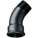 GF GF40-12N - 1/2" BSP/T Male/Fem 45° Bend Black 40