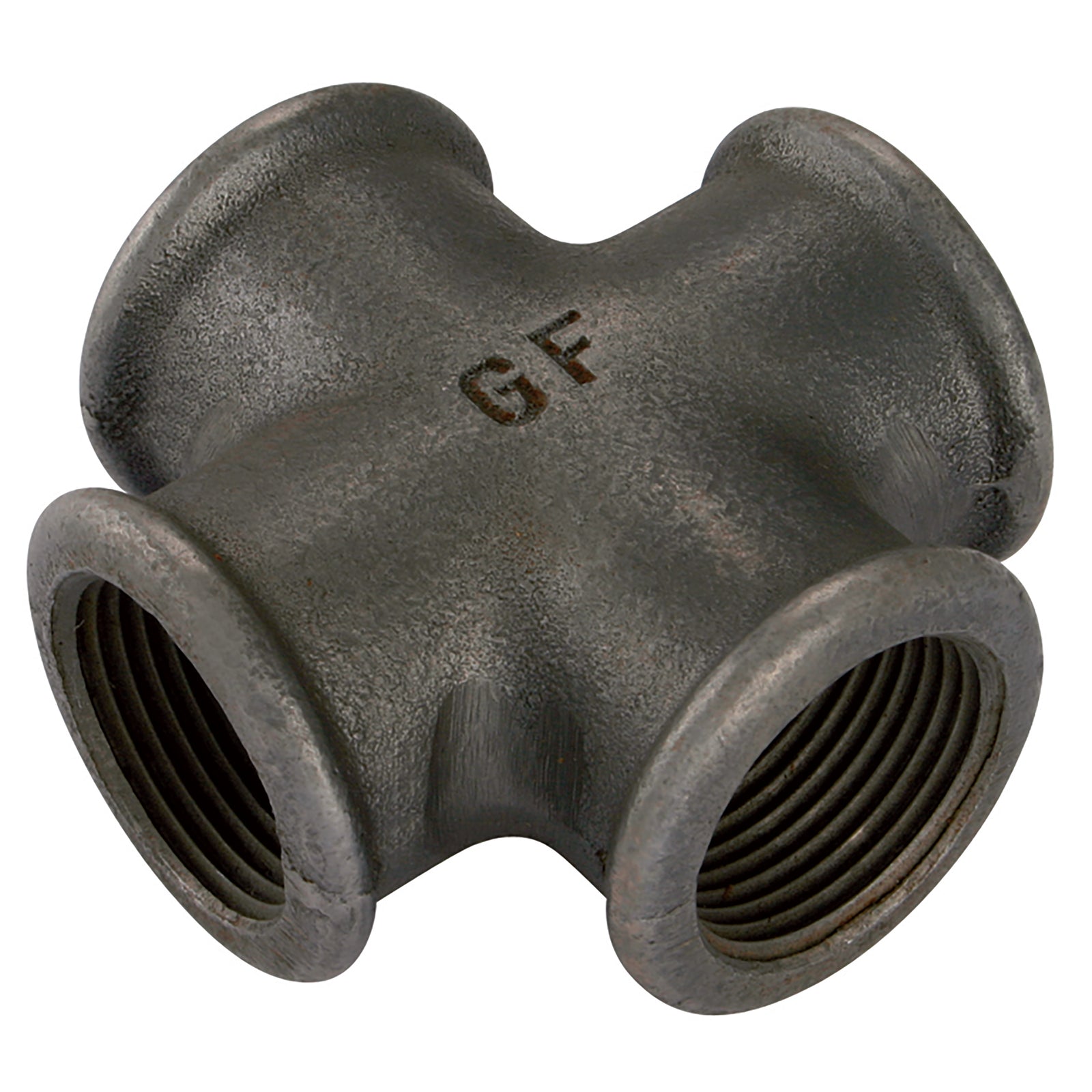 GF GF180-12N - 1/2" BSPP Fem Equal Cross Black 180