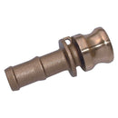 FT Pro E2-BR - Camlock 2" OD Hosetail Type E Brass