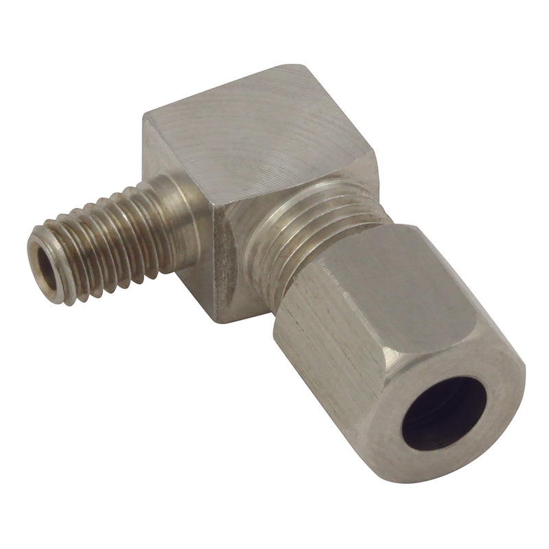 6MM X M8X1 ELBOW ST.ST LUB SYSTEM; LU-1100SS product image by Cisson