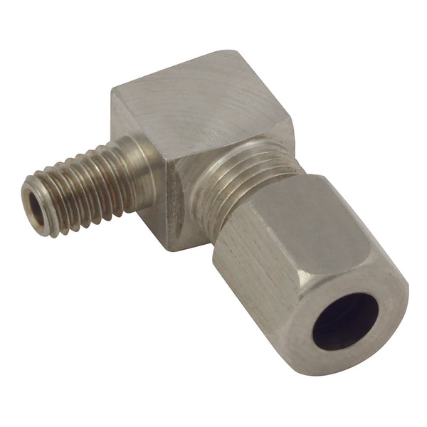 6MM X M6X1 ELBOW ST.ST LUB SYSTEM; LU-1090SS product image by Cisson