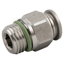 Aignep 60020-10-1/2 - 10mm OD X 1/2" BSPP Male Stud 316 St/St