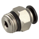 Aignep '5500000008 - 08mm OD X 3/8" BSPT Straight Male Adap Pushin