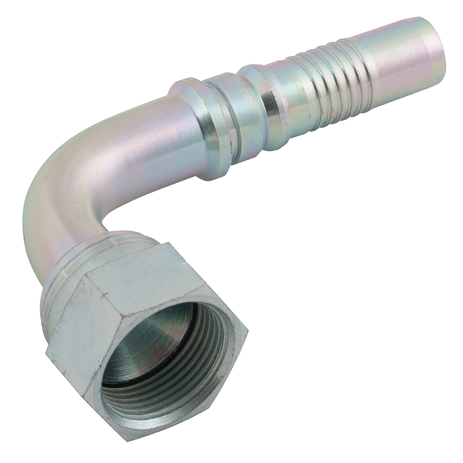 FT Pro JMJICF90-40-32CF - 2.1/2" Jic Female Interlock 90° Swept Elbow 2" Hose ID