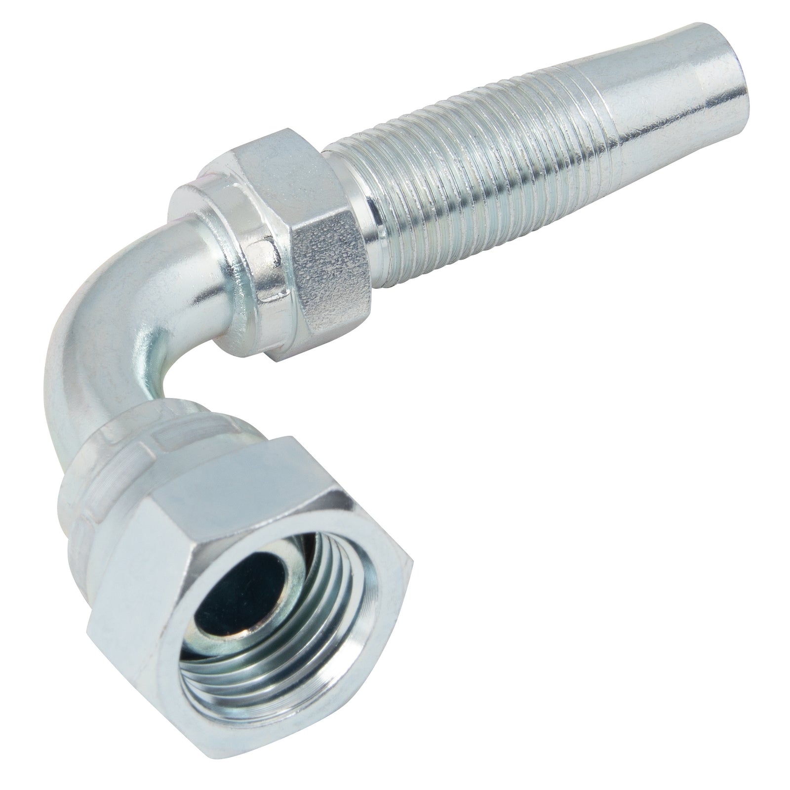 FT Pro 2182-8249 - 9/16" Jic Female Hydraulic Reusable 90° Elbow 3/8" Hose ID