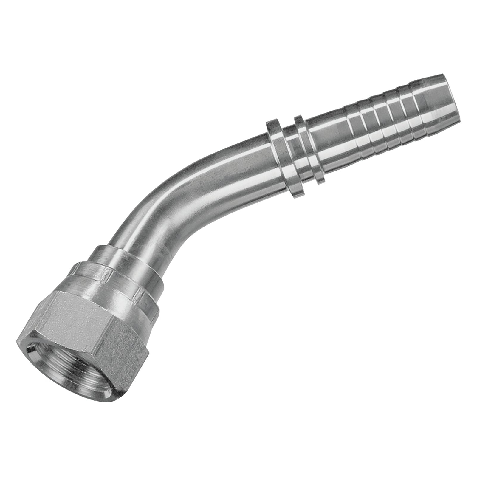 PH Industrie DKJ-1116-45-DN16 - 1.1/16" 37° Jic Female X Swept Hose Tail 45° Elbow