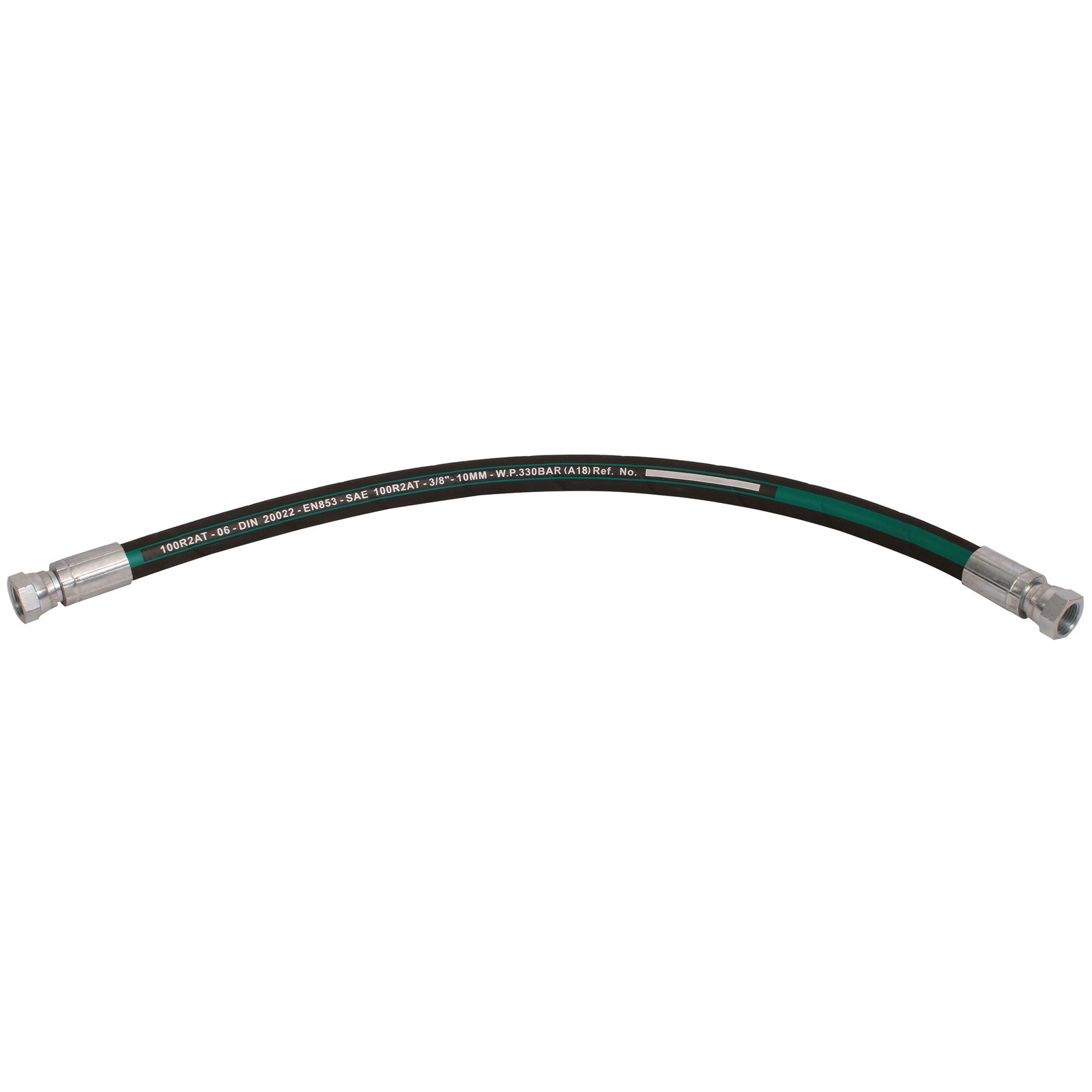 FT Pro BF0404-700 - 1/4" BSP Female X 15.7mm OD X 1/4" ID Hydraulic Hose Assembly