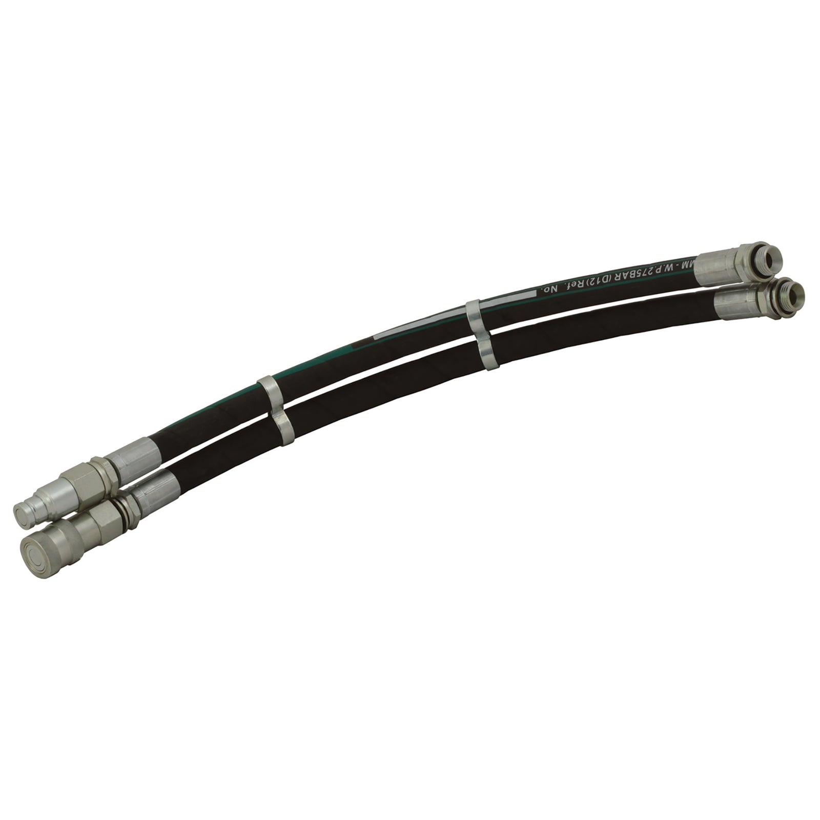 FT Pro BH08-08Q08M-.5MT - 1/2" BSP Male X 23.1mm OD X 1/2" ID Hydraulic Hose Assembly