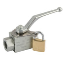 LHA KHB-G11/2-LK - 1.1/2" BSP Parallel Female Ball Valve 2 Way Lockable