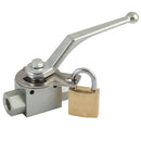 LHA KHBSM-G3/8-LK - 3/8" BSP Parallel Female Ball Valve 2 Way Lockable