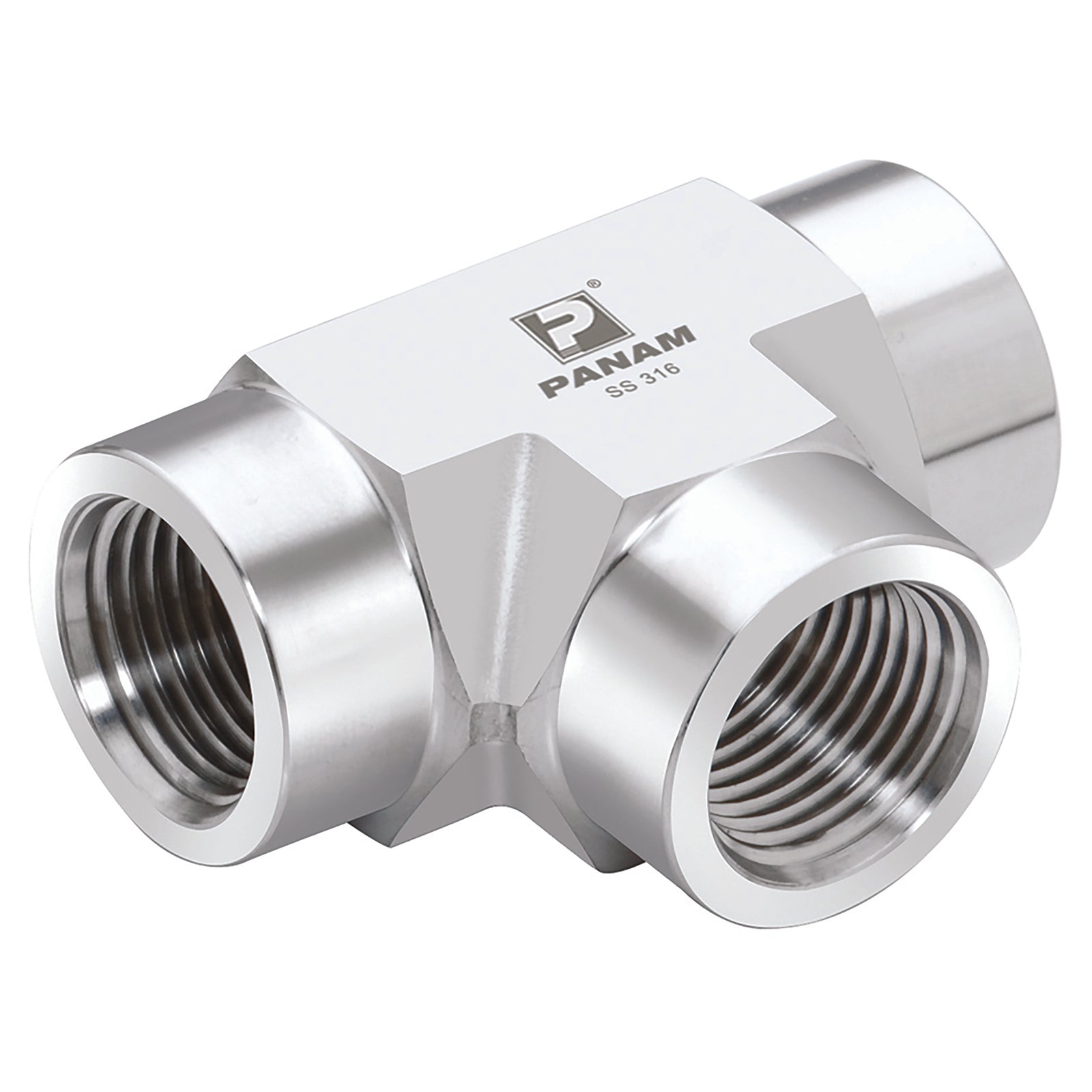 Panam PFT-04 - 1/4" Npt Female 316 Tee