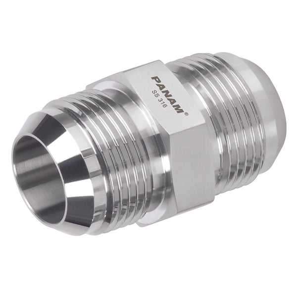 06MM OD X 7/16" JIC EQUAL UNION ST/ST; 205BM6 product image by Panam