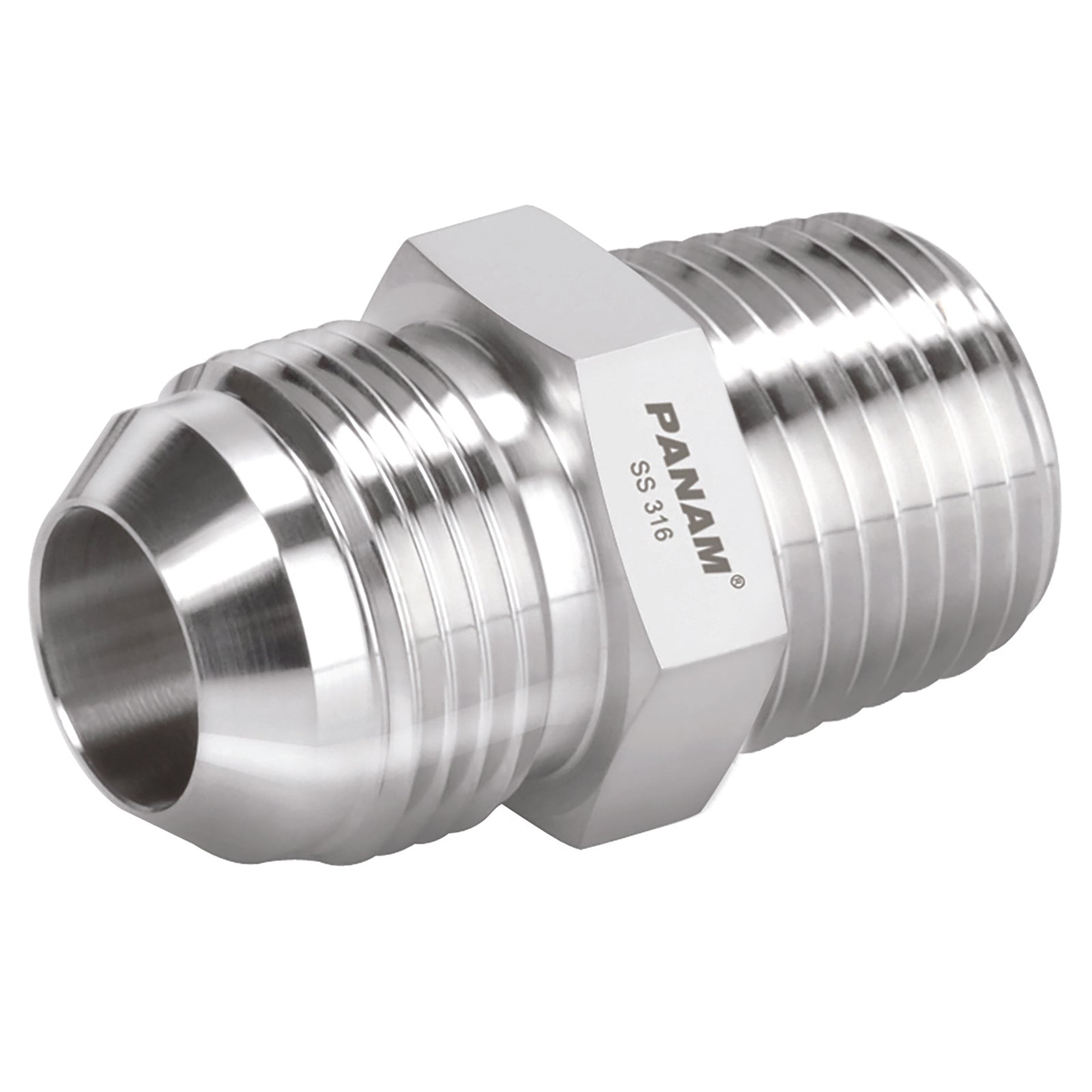 Panam 210BM22R34 - M.Stud Coup 37 Jic 22mm BSPT 3/4