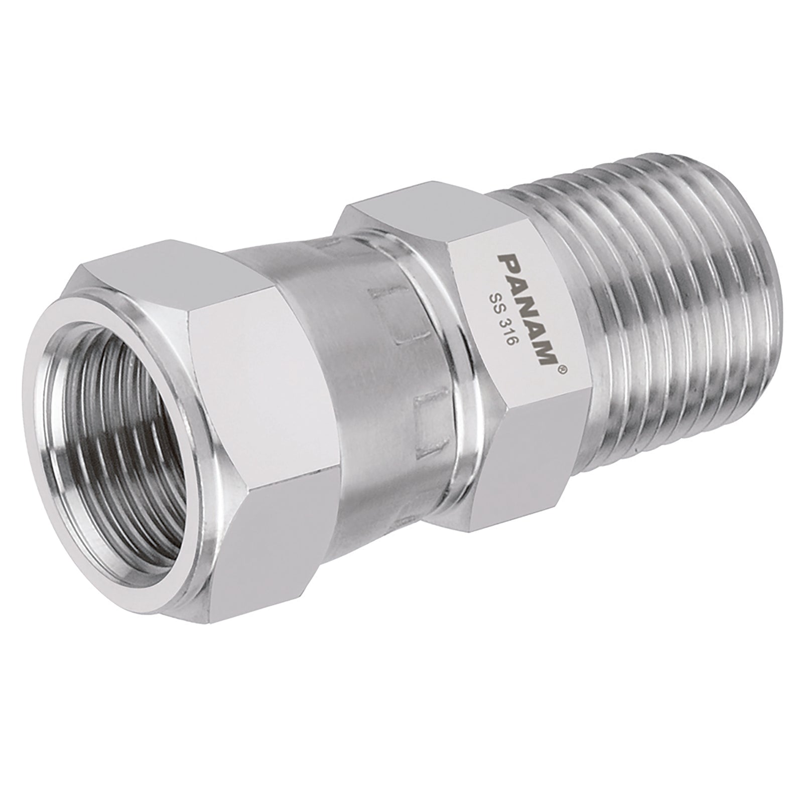 Panam 273M8R14 - 1/4" BSP Tapered X 1/2"-20 Unf Male/Female