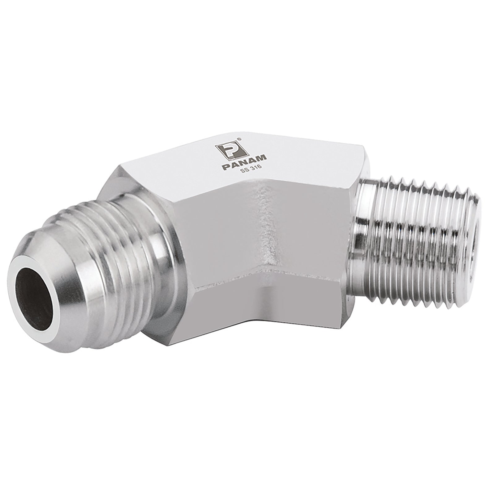 Panam 285M16N14 - 7/8"-14 Unf X 1/2" Npt Elbow