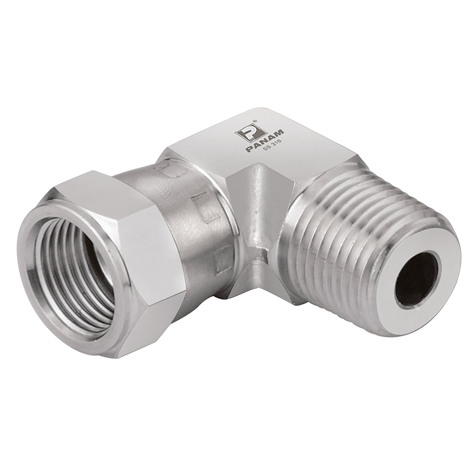 Panam 275M6N18 - 7/16"-20 Npt X 1/8" Unf Elbow