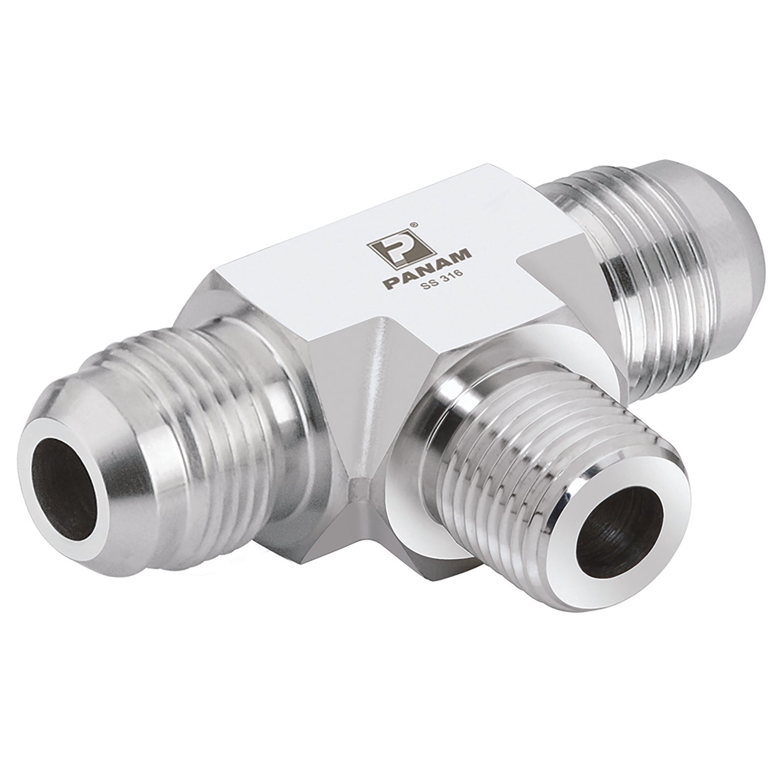 Panam 307M25N1 - 1.5/16"-12 Unf X 1" Npt Tee