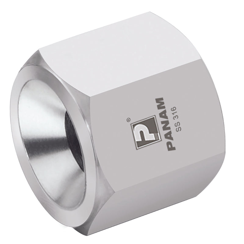06MM OD X 7/16" JIC ST/ST TUBE NUT; 201M6U716 product image by Panam