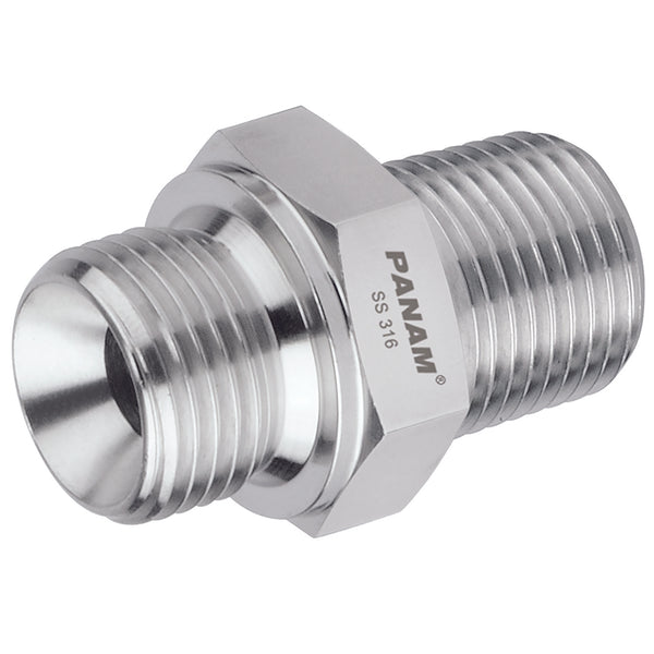 1/4" BSP x 1/4" NPT Male/Male; 4G-4N-MM-10K product image by Panam