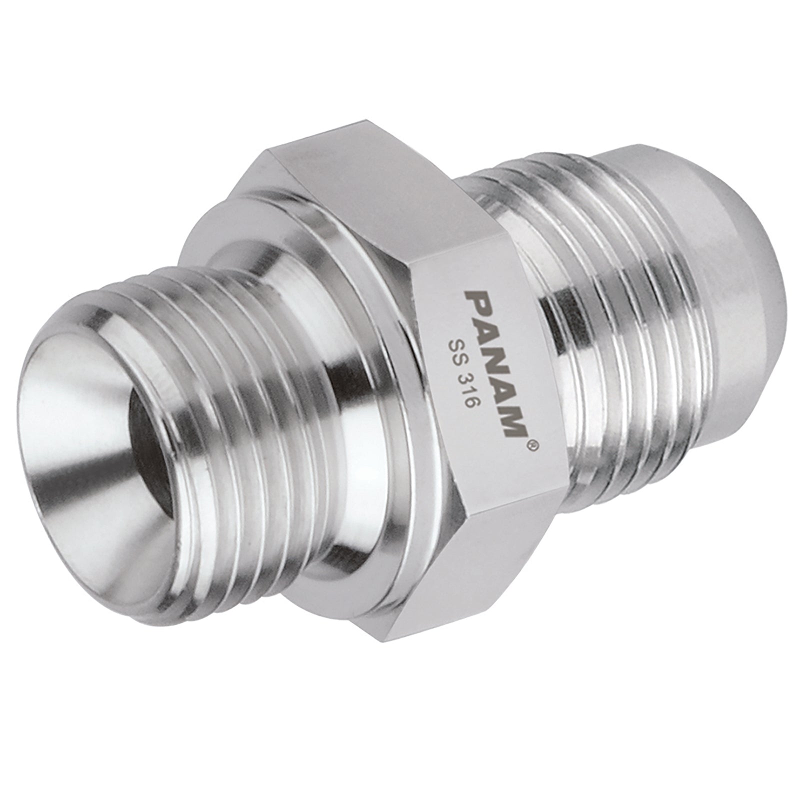 Panam 2G-4J-MM-10K - 1/8" BSP X 7/16" Jic Male/Male