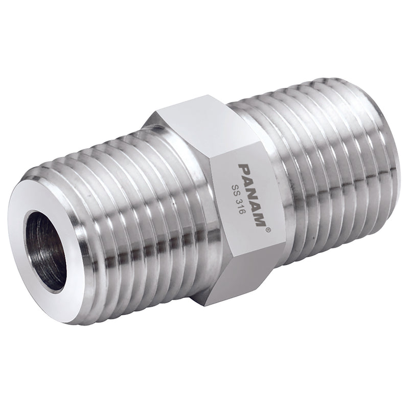 1" NPT x 1" NPT Male/Male; 16N-16N-MM-10K product image by Panam