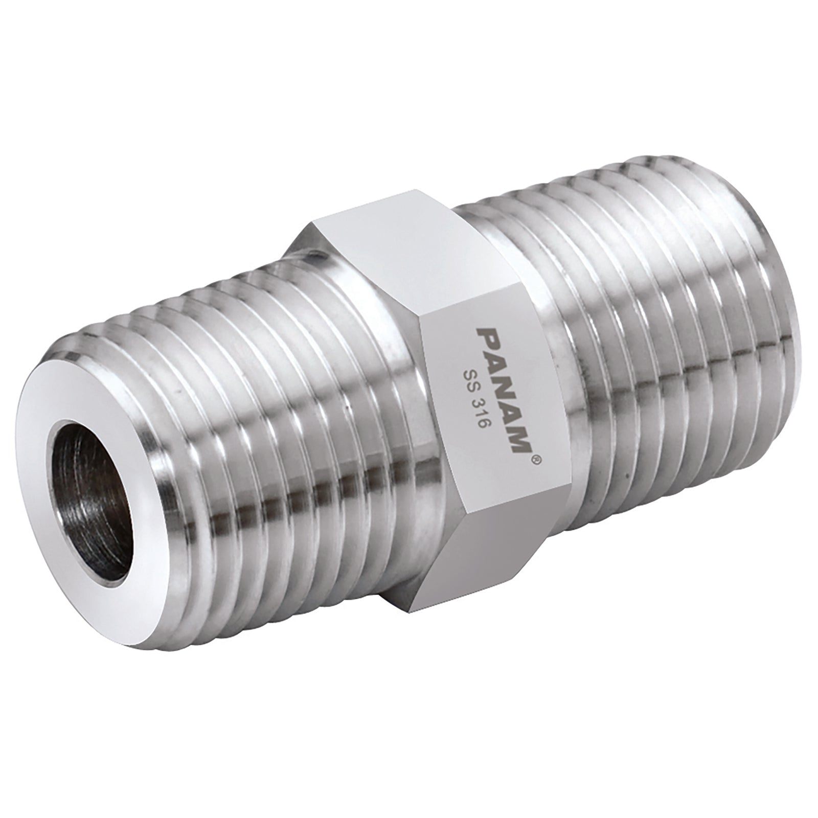Panam 6N-2N-MM-10K - 3/8" Npt X 1/8" Npt Male/Male