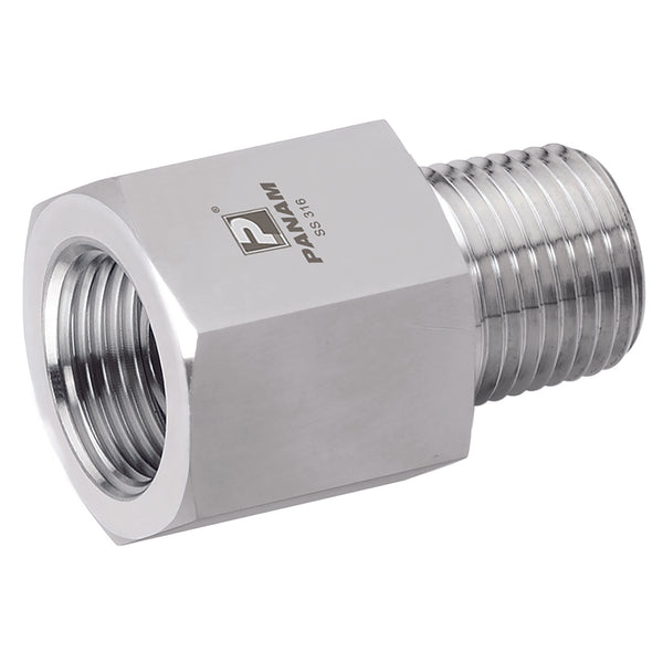 1" NPT x 1" NPT Male/Female; 16N-16N-MF-A-10K product image by Panam