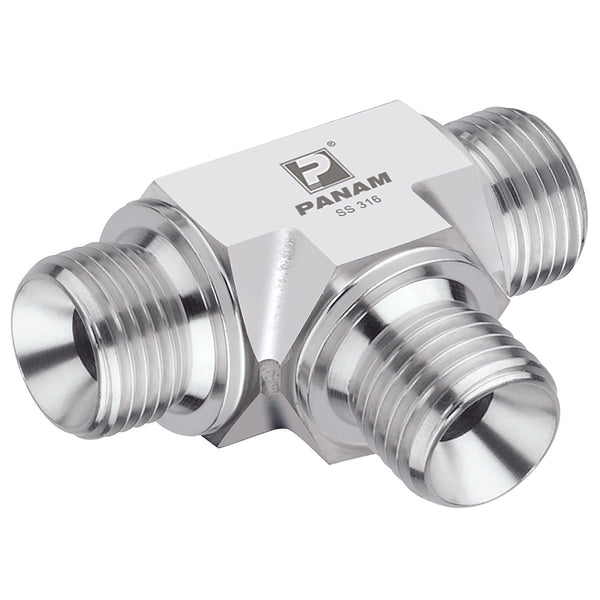 1" BSP Tee; 16G-T-MM-10K product image by Panam