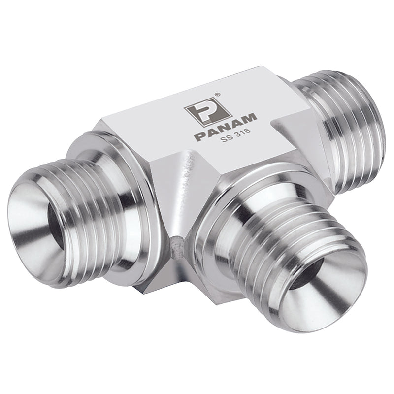 1" BSP Tee; 16G-T-MM-10K product image by Panam