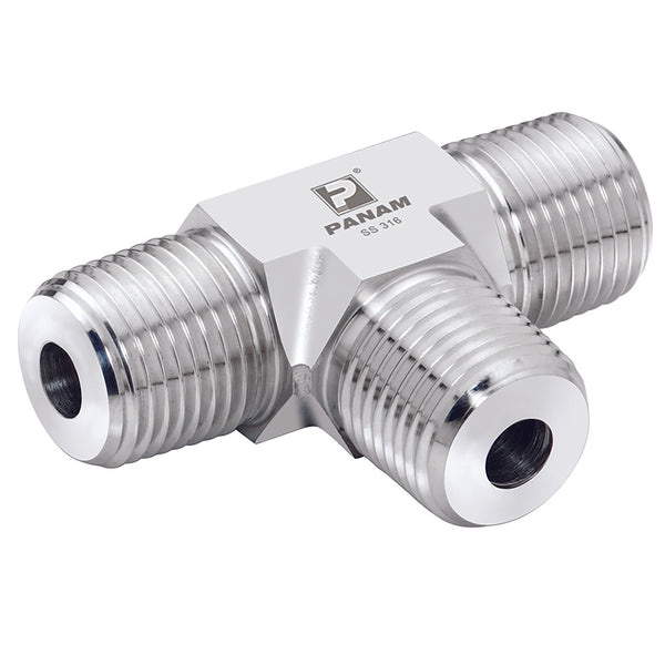 1" NPT Tee; 16N-T-MM-10K product image by Panam