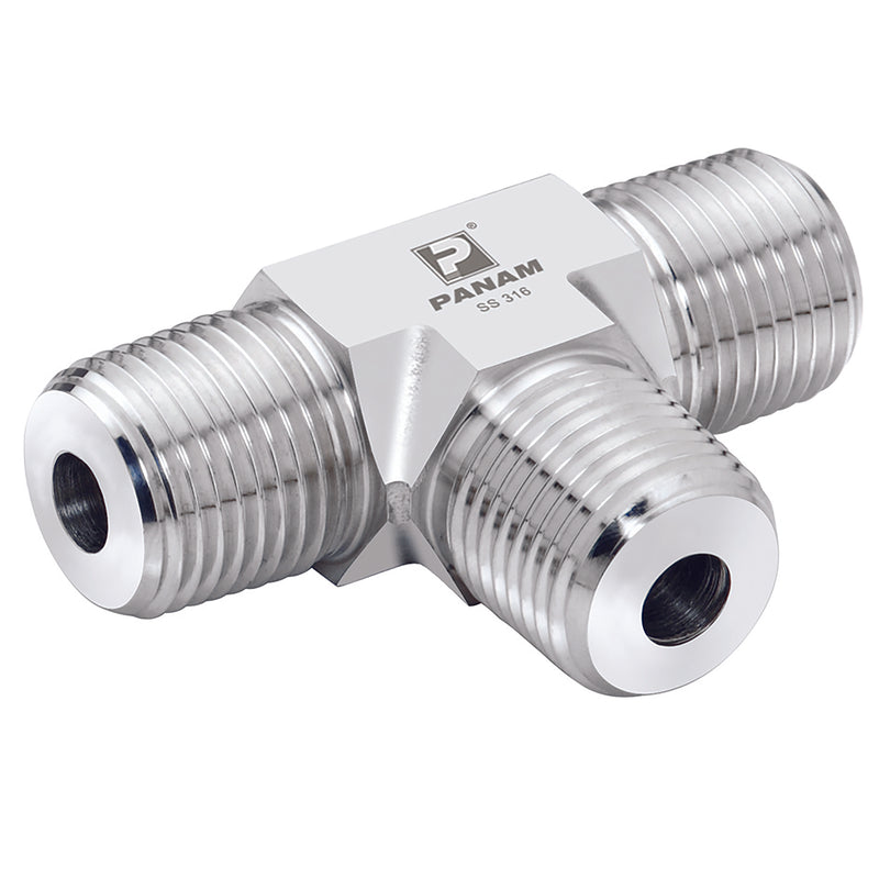 1" NPT Tee; 16N-T-MM-10K product image by Panam