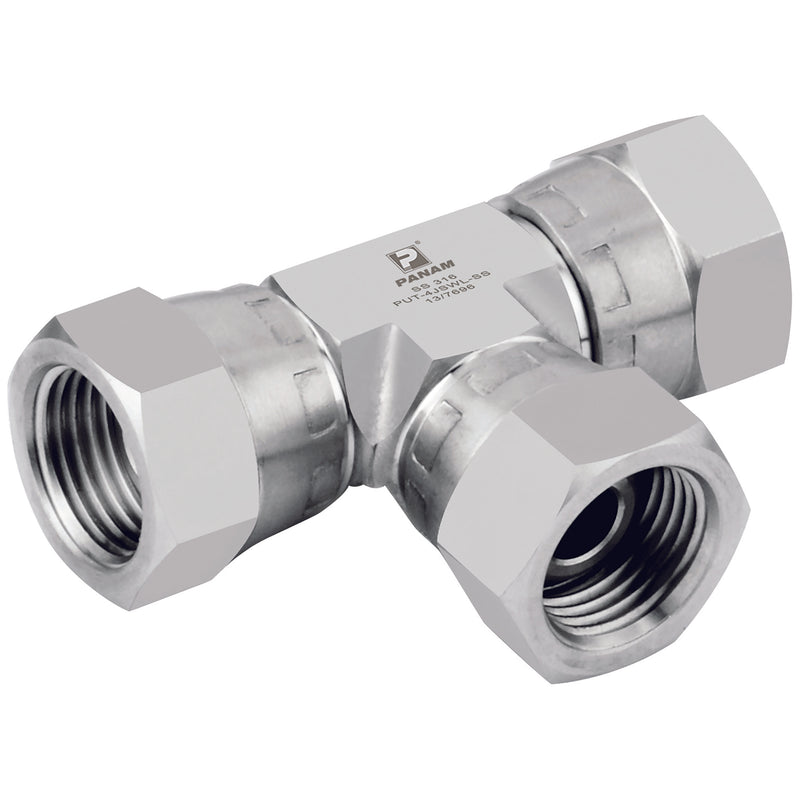 1" BSP Tee; 16G-T-FF-10K product image by Panam