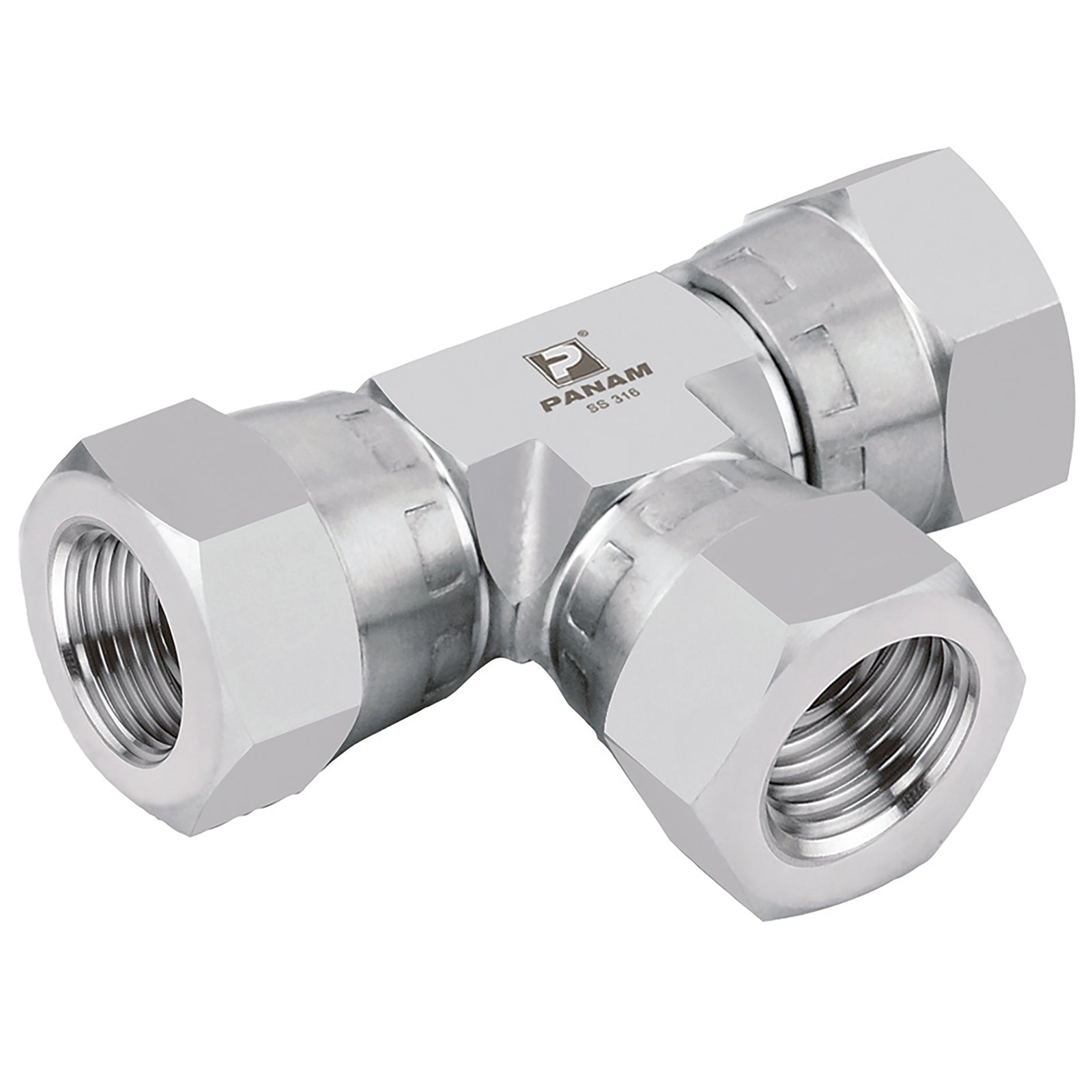 Panam 16J-T-FF-10K - 1.5/16" Jic Tee
