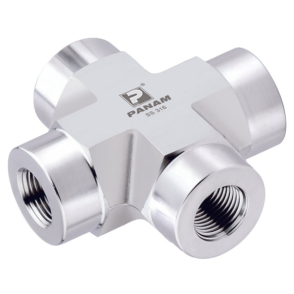 1 NPT M/M 10KPSI 316 CROSS; 16N-X-10K product image by Panam