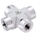 Panam 6N-X-10K - 3/8" Npt F.Male 10Kpsi 316 Cross