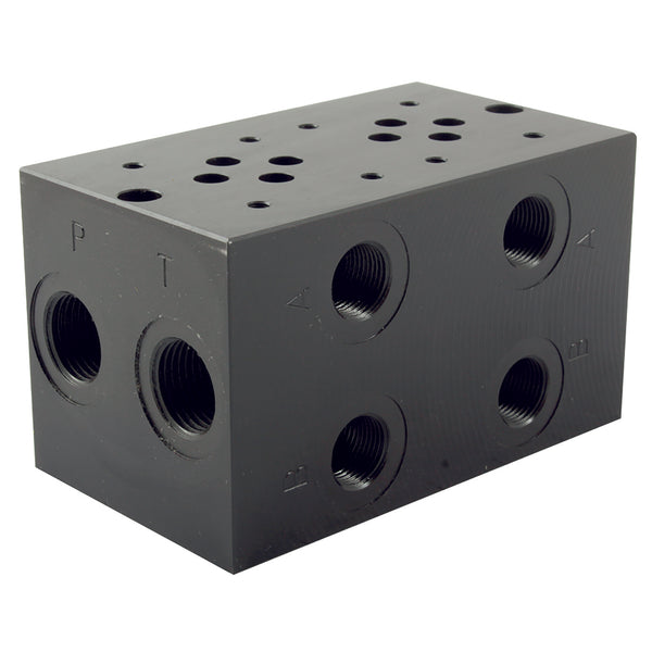 CETOP 3 4 STATION MANIFOLD STEEL; CM3-4G product image by Amera