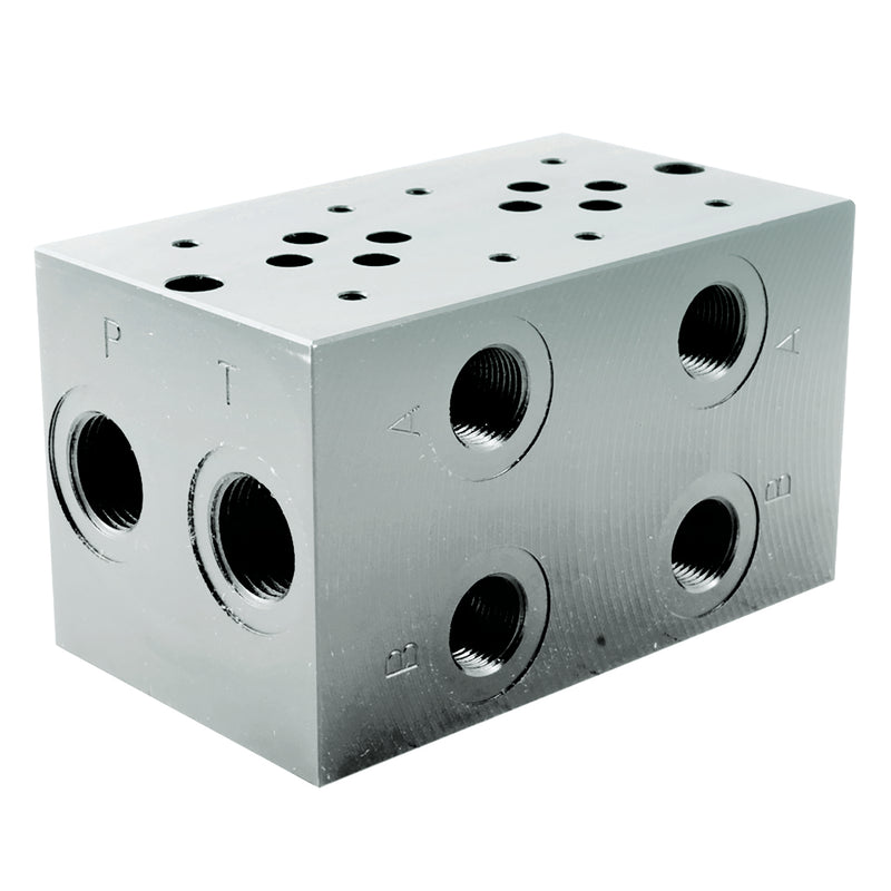 CETOP 3 5 STATION MANIFOLD ALUMINUIM; CM3-5G/ALU product image by Amera