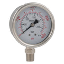 FT Pro G63-006BG - 1/4"BSPT 0-6B 63mm Btm Gly Gaug 0-100Psi
