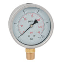 FT Pro HG100-016B - 1/2"BSPT 100mm Hvy Dty Btm Gaug 0-232Psi