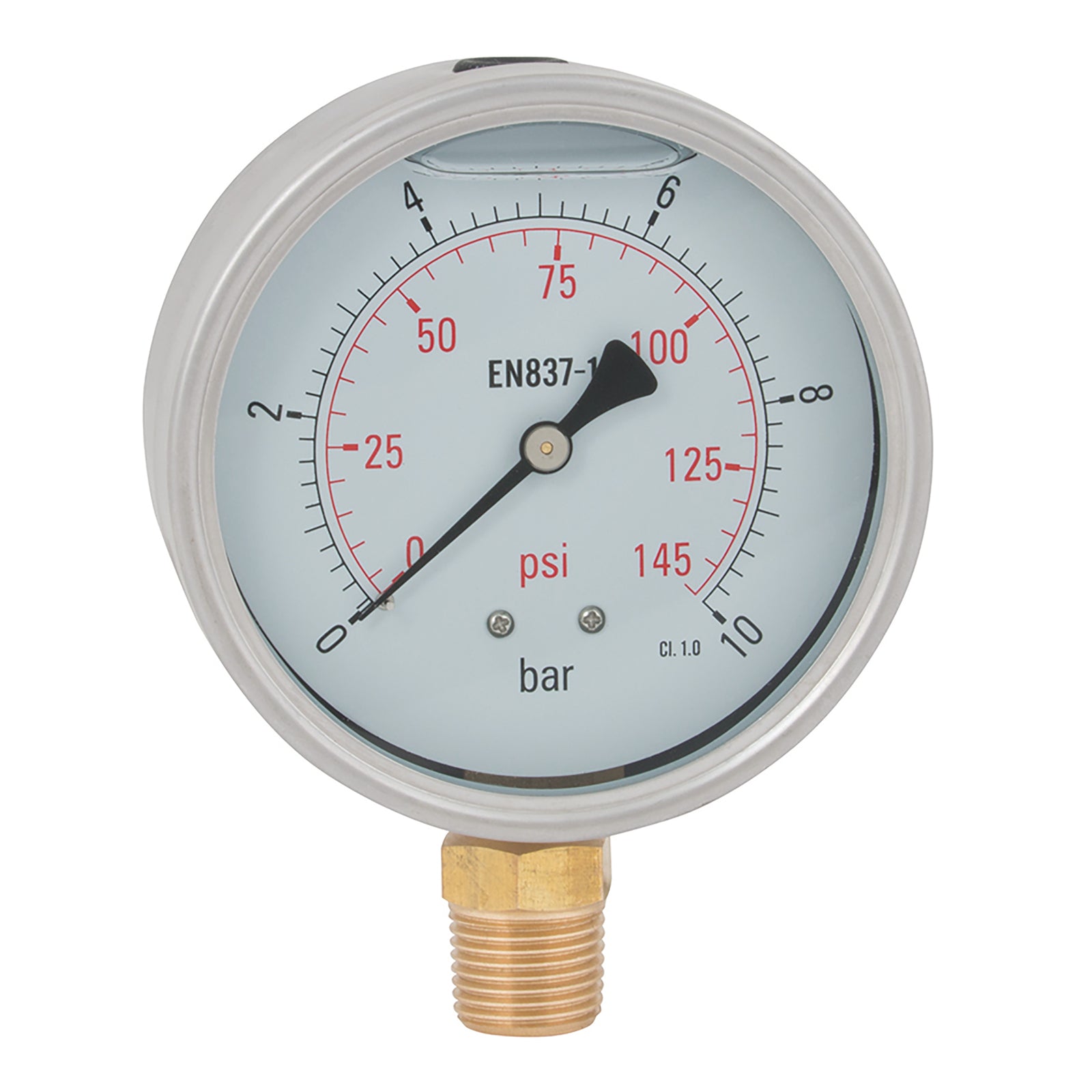 FT Pro HG100-016B - 1/2"BSPT 100mm Hvy Dty Btm Gaug 0-232Psi