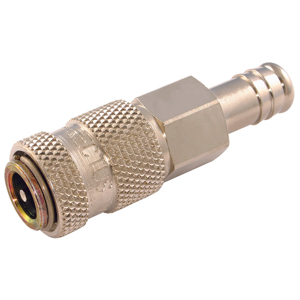 11MM HOSETAIL COUPLING BRASS NICKEL; 52KBTF11SPN product image by Parker Rectus