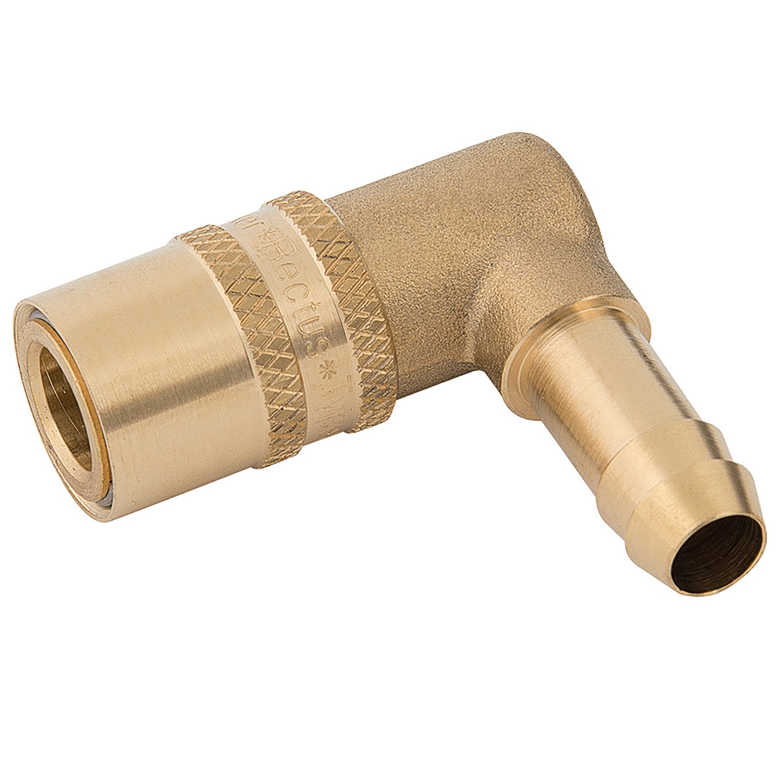 Parker Rectus 86KFTR09MVX - 3/8'Ht Coupling Viton 90O Barb