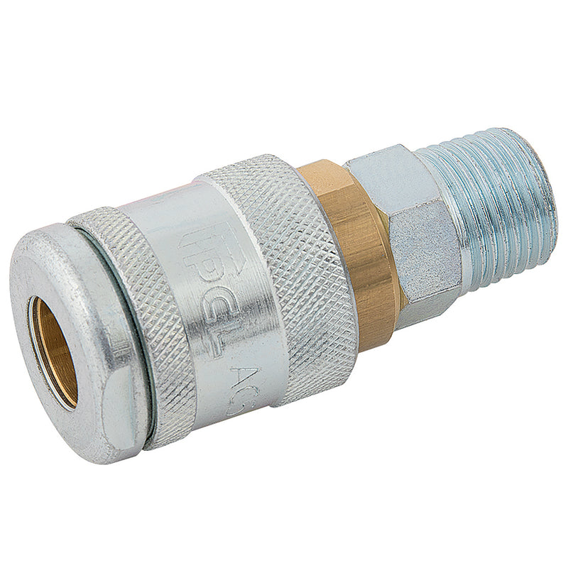 3/8" BSPT Male Coupling; AC5EM02 product image by PCL
