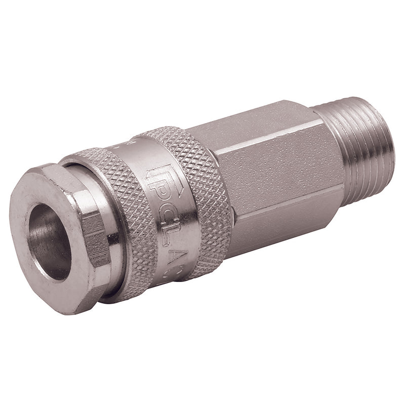 3/8" BSPT Male ISO B12 Coupling; AC75EM product image by PCL