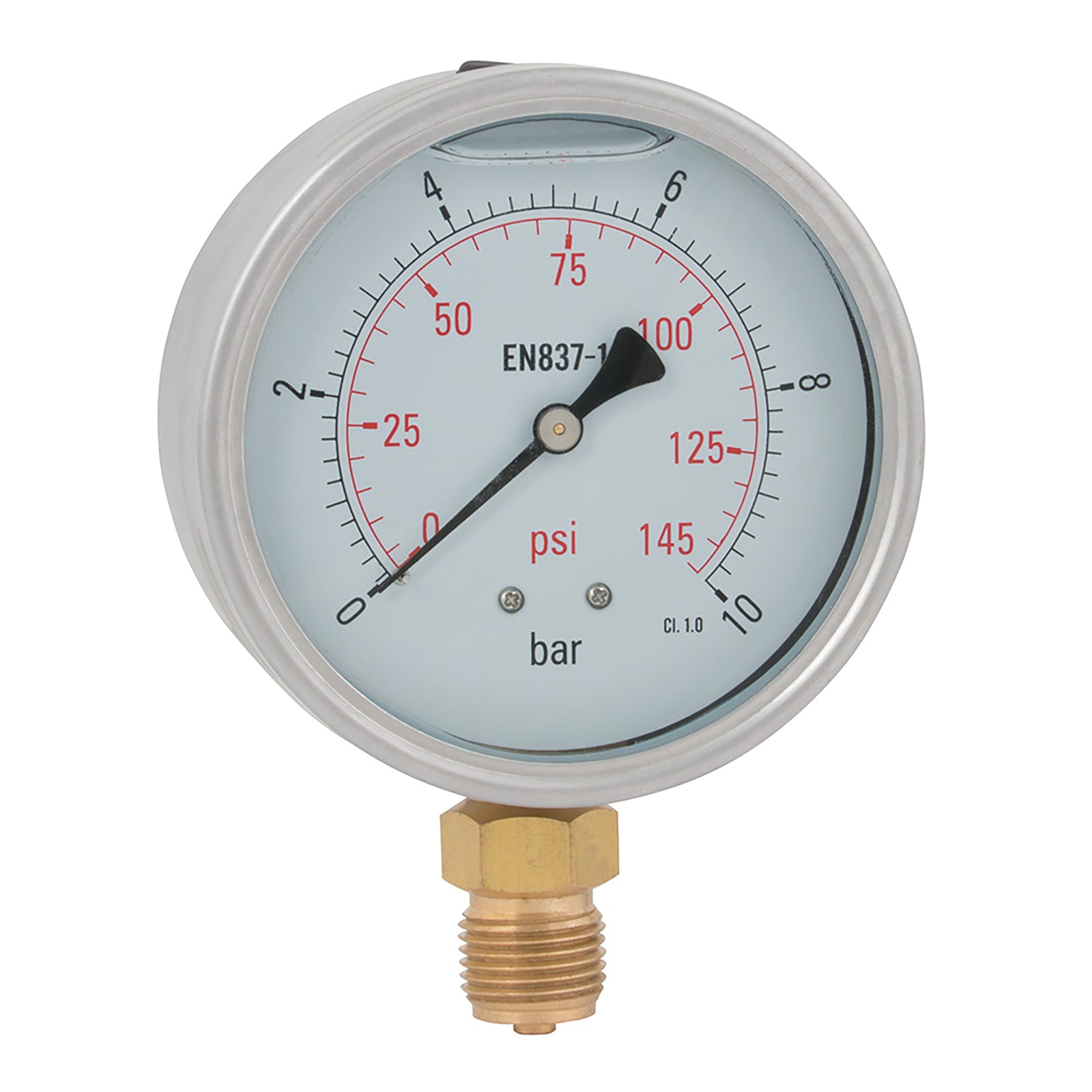 FT Pro HG100-010G - 1/2"BSPP 100mm Hvy Dty Btm Gaug 0-145Psi