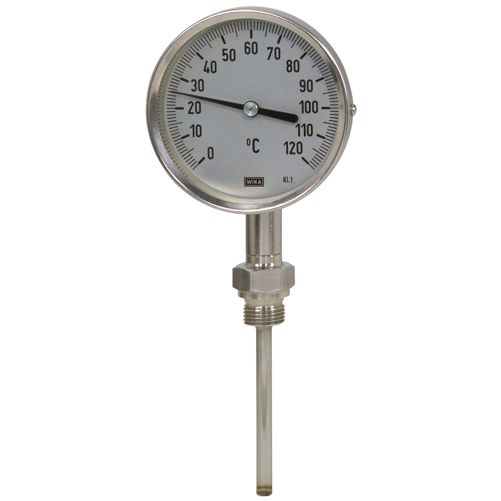 Wika WTG100-TE-60 - 0-60 Deg St.St Case Thermometer